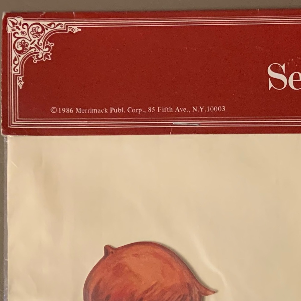 Vintage See-Saw Die-Cut Moving Valentine Card & Envelope (Shackman) - Picture 9 of 11